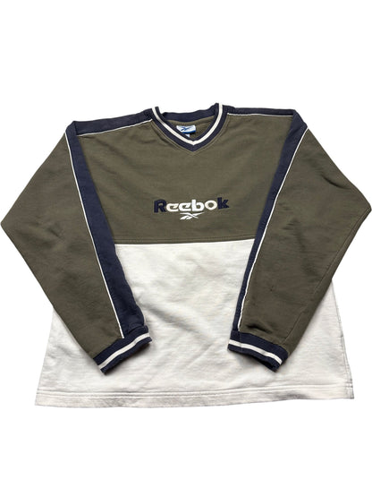 Vintage Khaki Reebok Sweatshirt 90s  (S)