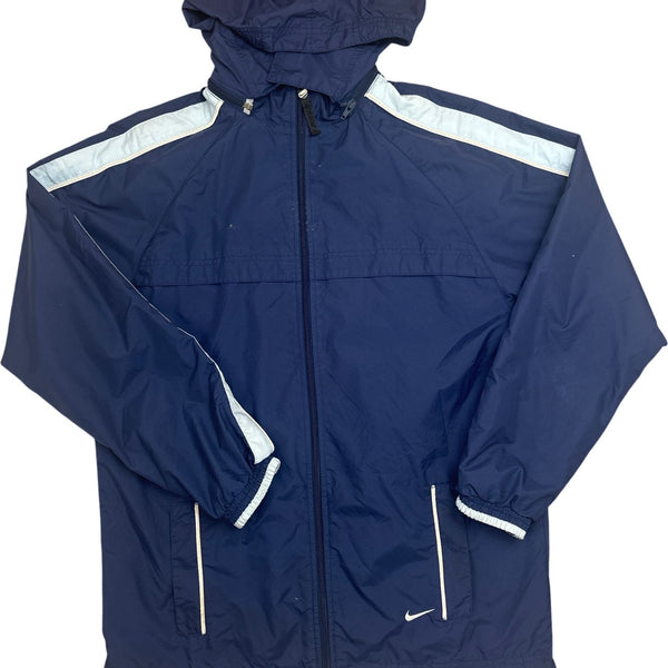 Vintage Navy Nike Windbreaker Jacket Y2K (XL)