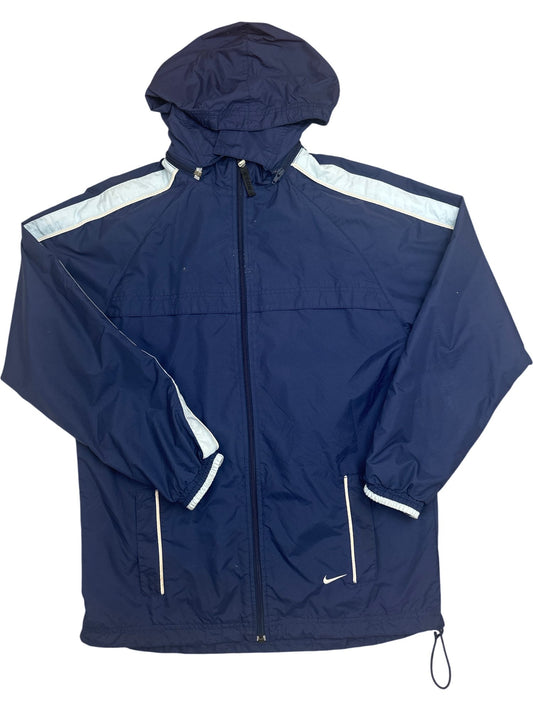 Vintage Navy Nike Windbreaker Jacket Y2K (XL)