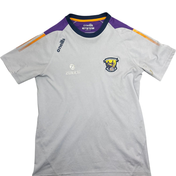 Vintage Grey O'Neills T-Shirt Wexford GAA Zurich Logo (S)