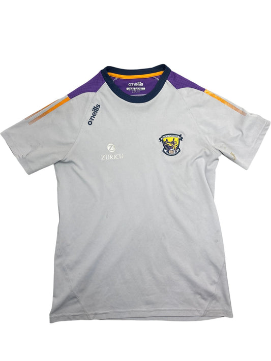 Vintage Grey O'Neills T-Shirt Wexford GAA Zurich Logo (S)