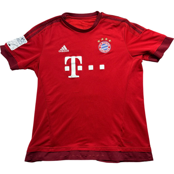 Vintage Red Adidas Bayern Munich Jersey 2015/2016 Home (L)