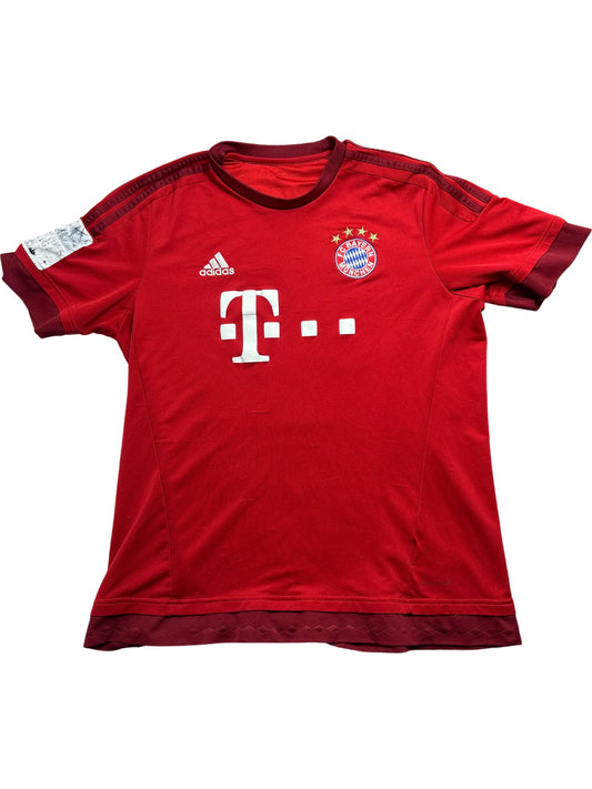 Vintage Red Adidas Bayern Munich Jersey 2015/2016 Home (L)