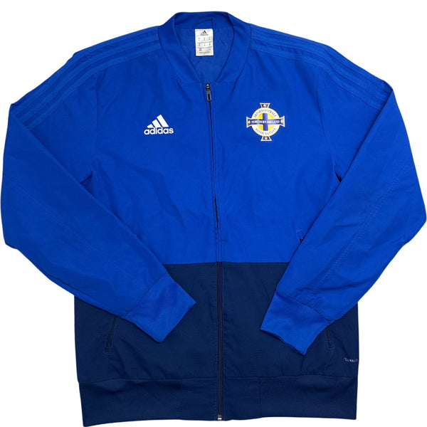 Vintage Blue Adidas Track Jacket Northern Ireland Football (M)