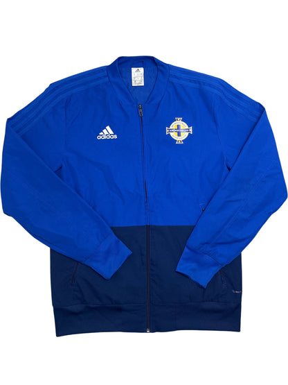 Vintage Blue Adidas Track Jacket Northern Ireland Football (M)