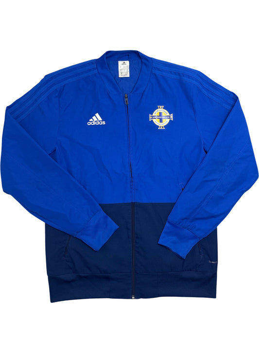 Vintage Blue Adidas Track Jacket Northern Ireland Football (M)