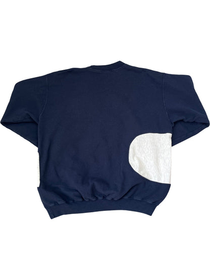 Vintage Navy Fila Sweatshirt Logo 90s (M)