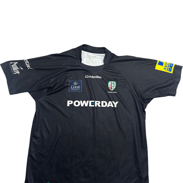 Vintage Black O'Neills Rugby Shirt London Irish 4XL (XXL)