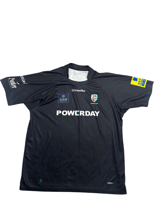 Vintage Black O'Neills Rugby Shirt London Irish 4XL (XXL)