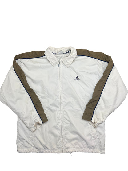 Vintage White Adidas Windbreaker 90s (XL)