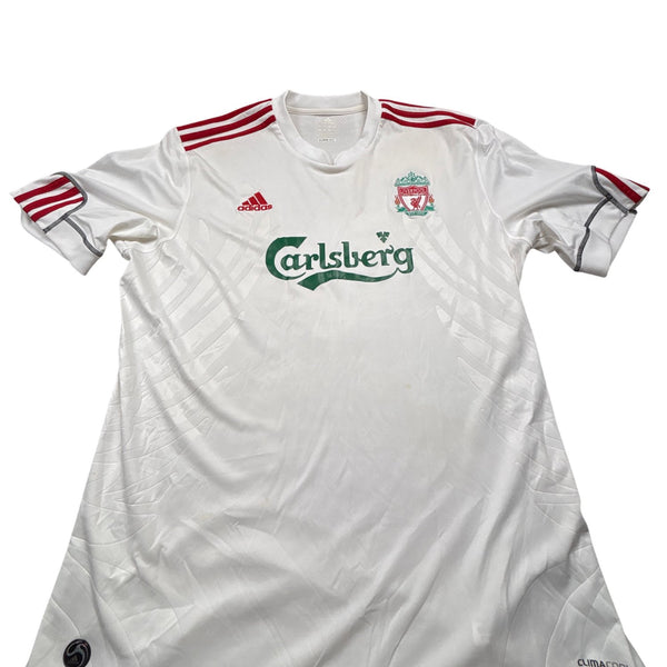Vintage White Adidas Liverpool Football 2006 Jersey (XL)