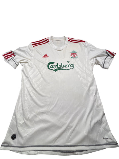 Vintage White Adidas Liverpool Football 2006 Jersey (XL)