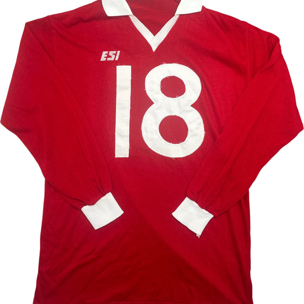Vintage Red ESI Jersey 18 Football (L)