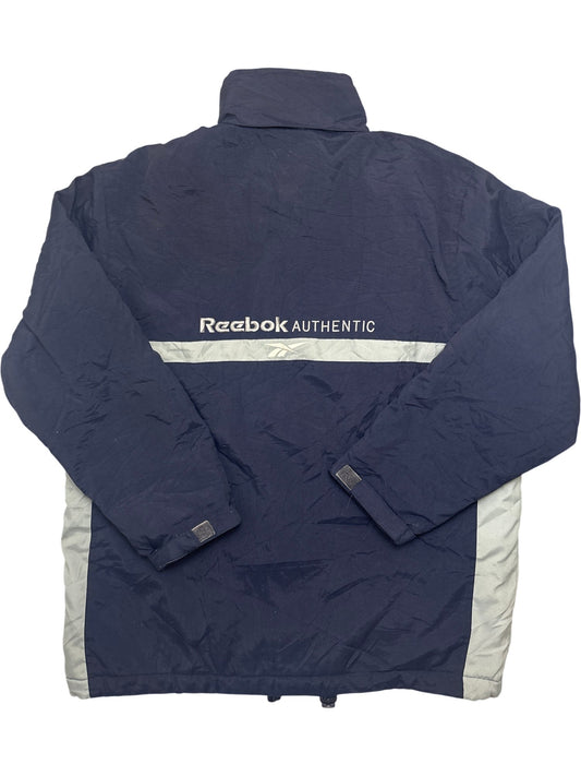 Vintage Navy Reebok Track Jacket Y2K (S)
