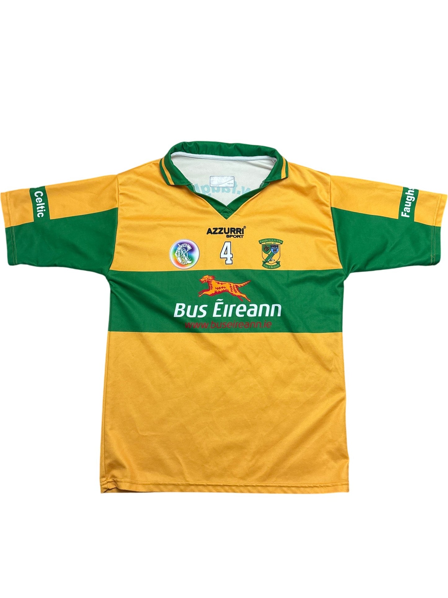 Vintage Yellow Azzurri Rugby Jersey Kids 10-11 (XXS)
