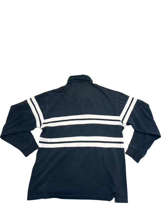 Vintage Navy Cotton Trades Rugby Polo (M)