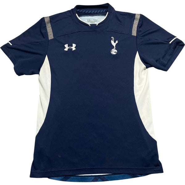 Vintage Navy Under Armour Tottenham Hotspur Shirt 2010s (M)