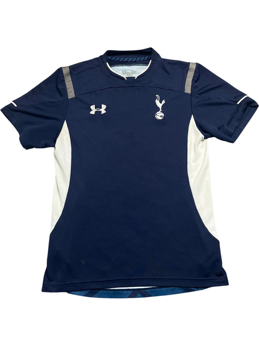 Vintage Navy Under Armour Tottenham Hotspur Shirt 2010s (M)