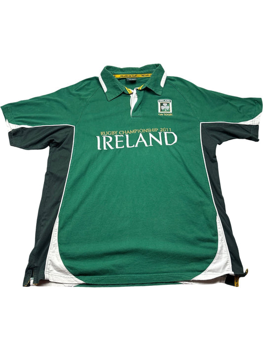 Vintage Green Ireland Rugby Championship 2011 Polo (XL)