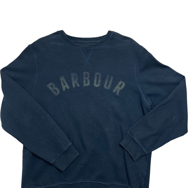 Vintage Navy Barbour Sweatshirt (XL)