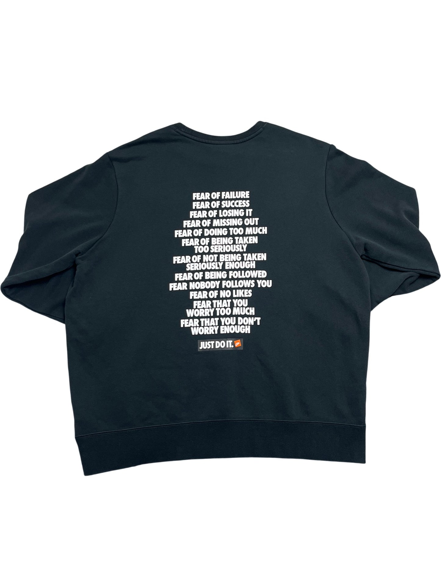 Vintage Black Nike Sweatshirt Just Do It (L)