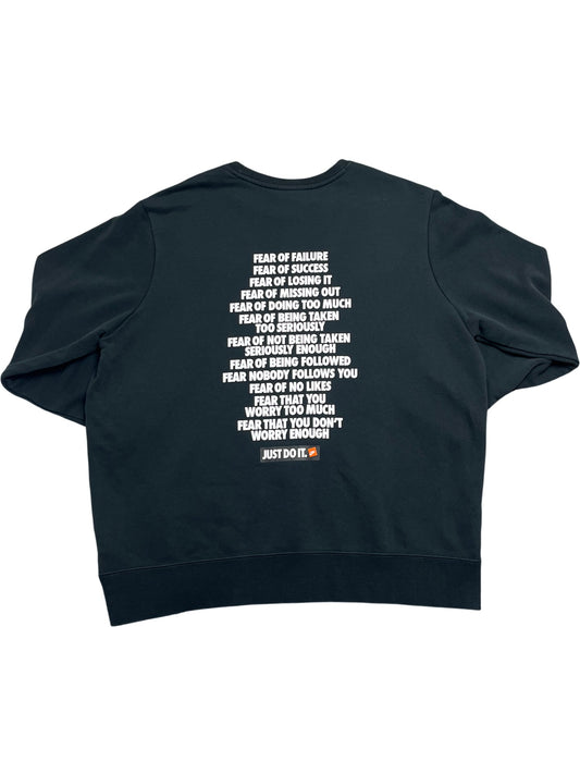 Vintage Black Nike Sweatshirt Just Do It (L)
