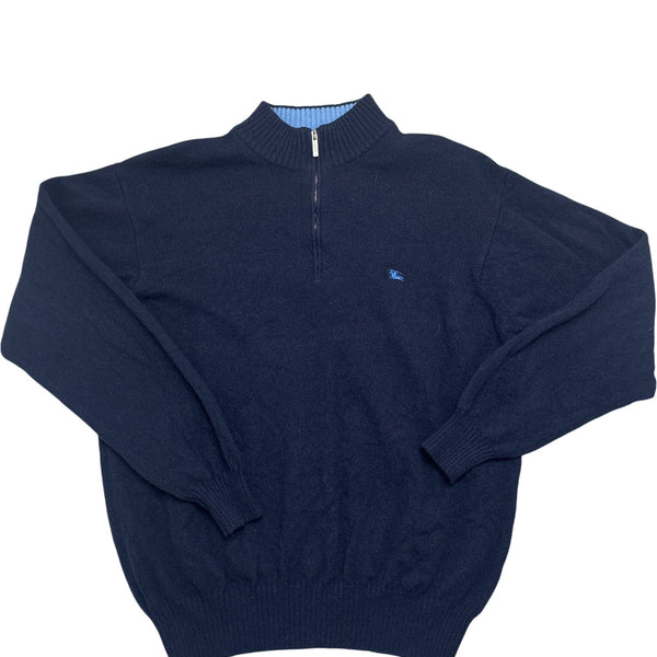 Vintage Navy Burberry Sweater Y2K (M)