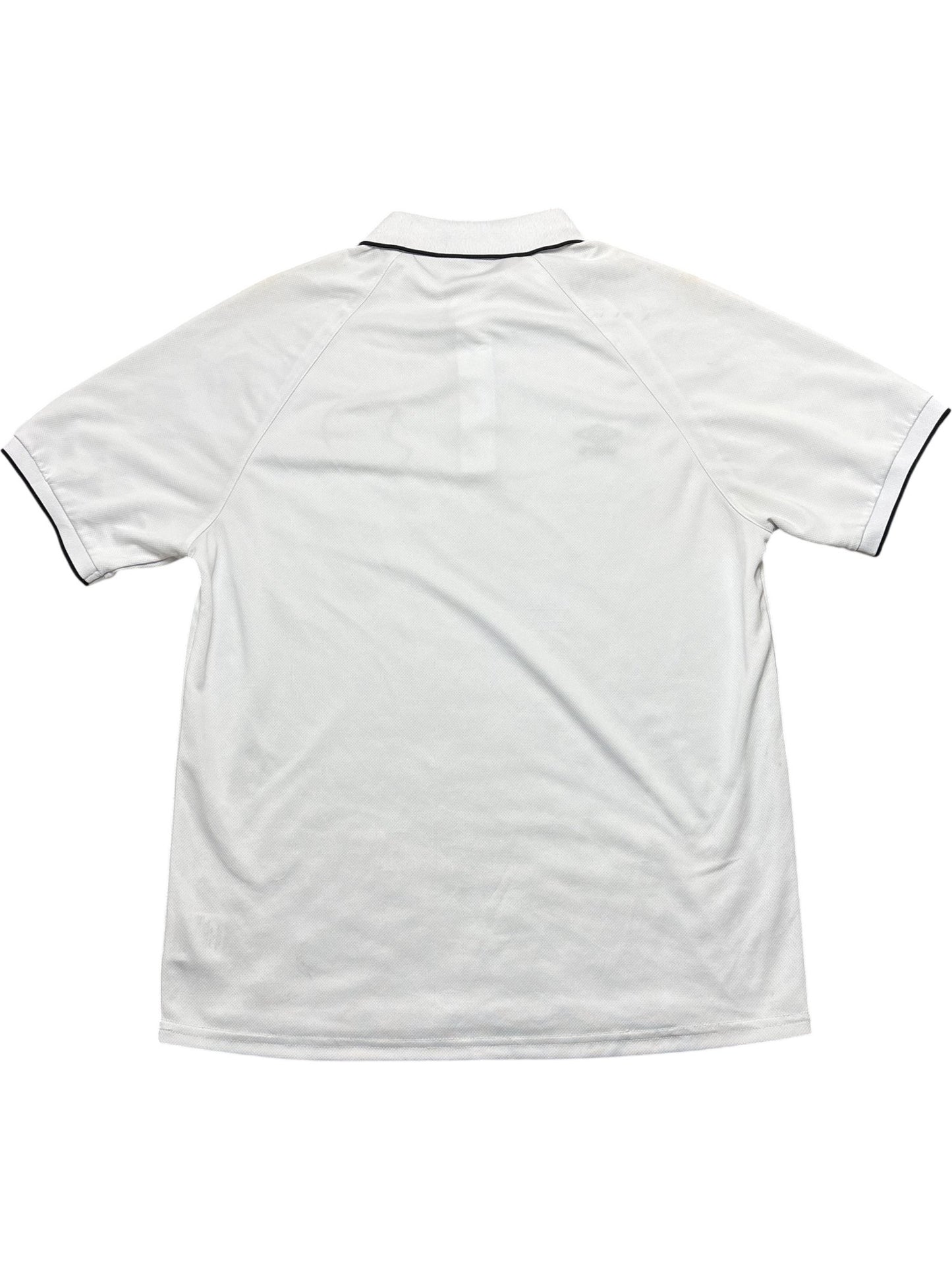 Vintage White Umbro Polo Shirt Football  (XL)