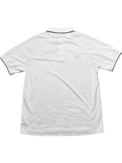 Vintage White Umbro Polo Shirt Football  (XL)
