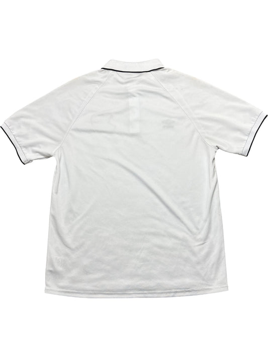 Vintage White Umbro Polo Shirt Football  (XL)