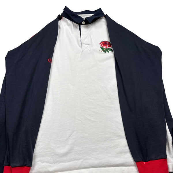 Vintage White England Rugby Shirt 90s (XXL)