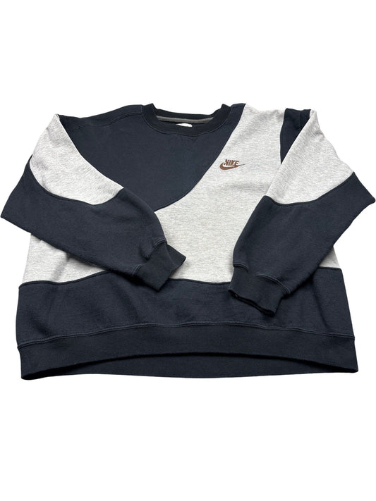 Vintage Black Grey Nike Rework Sweatshirt (L)
