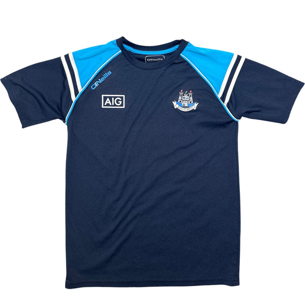 Vintage Navy O'Neills Sports T-Shirt Dublin GAA (S)