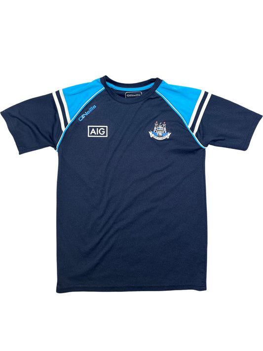 Vintage Navy O'Neills Sports T-Shirt Dublin GAA (S)
