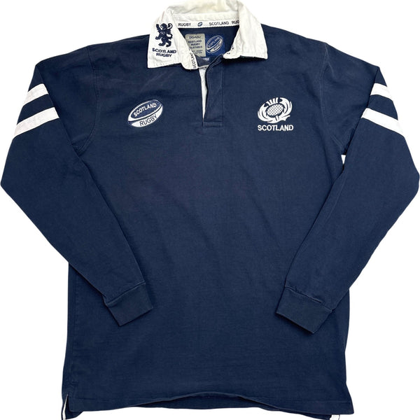 Vintage Navy Scotland Rugby Shirt (L)