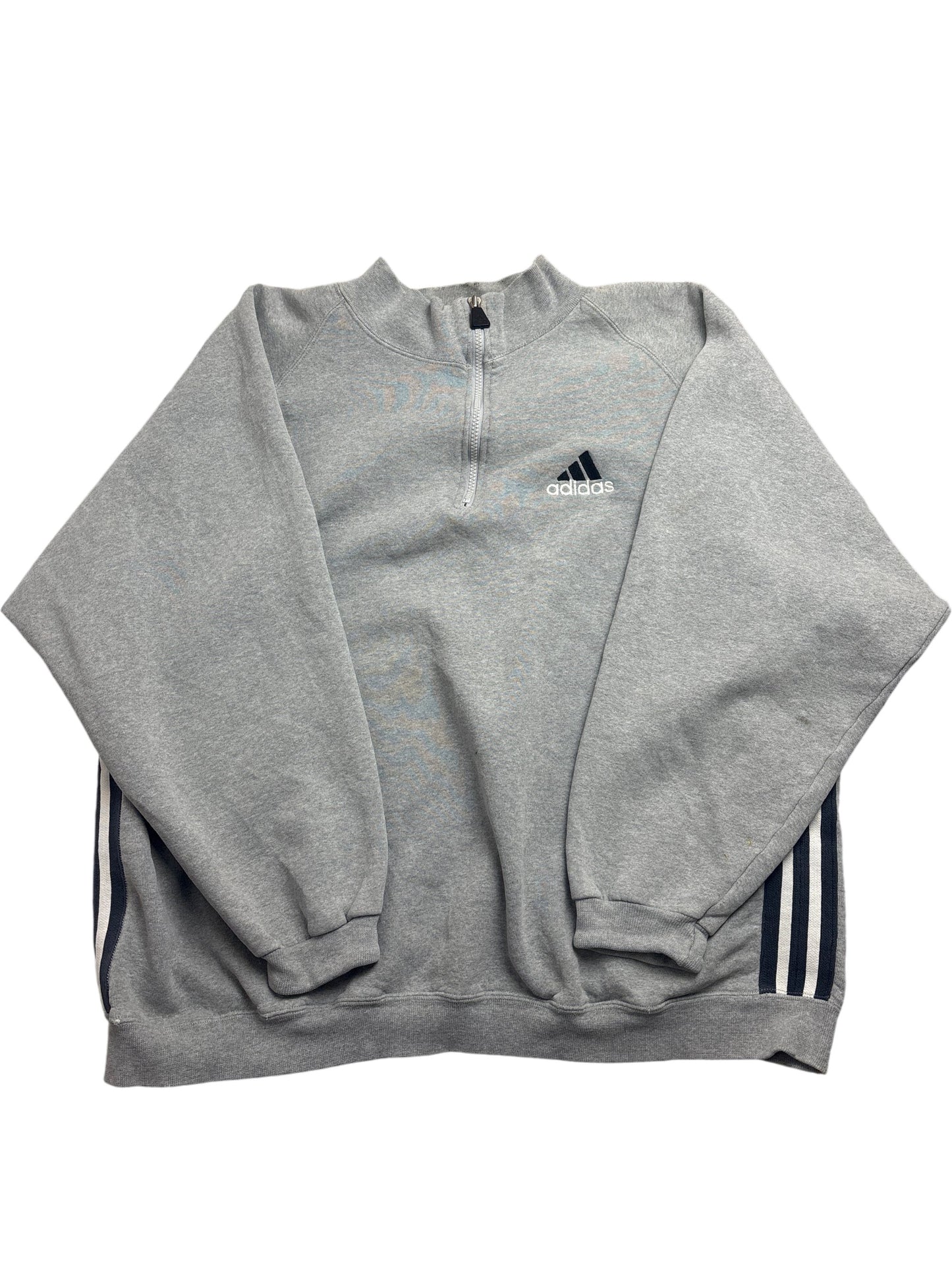 Vintage Grey Adidas Sweatshirt 90s (XXL)