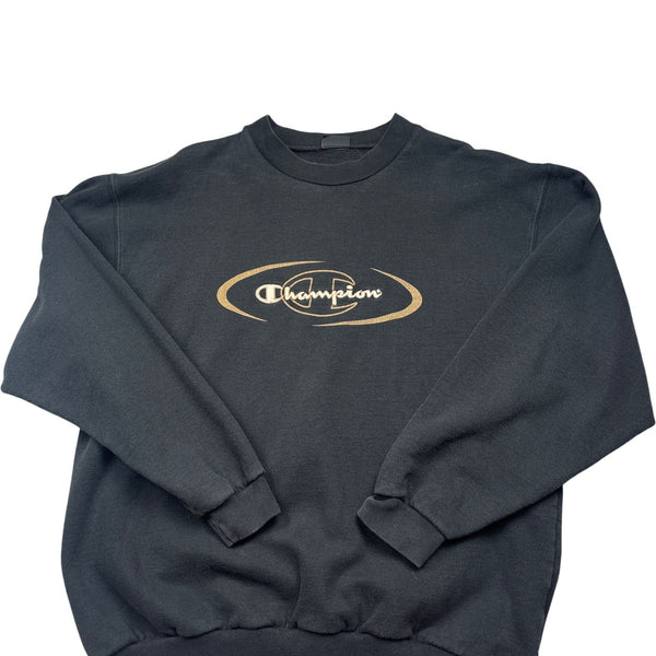 Vintage Black Champion Sweatshirt (XL)