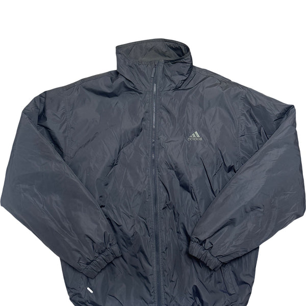 Vintage Black Adidas Windbreaker Jacket (L)