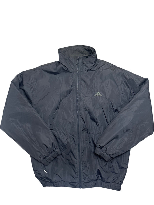 Vintage Black Adidas Windbreaker Jacket (L)