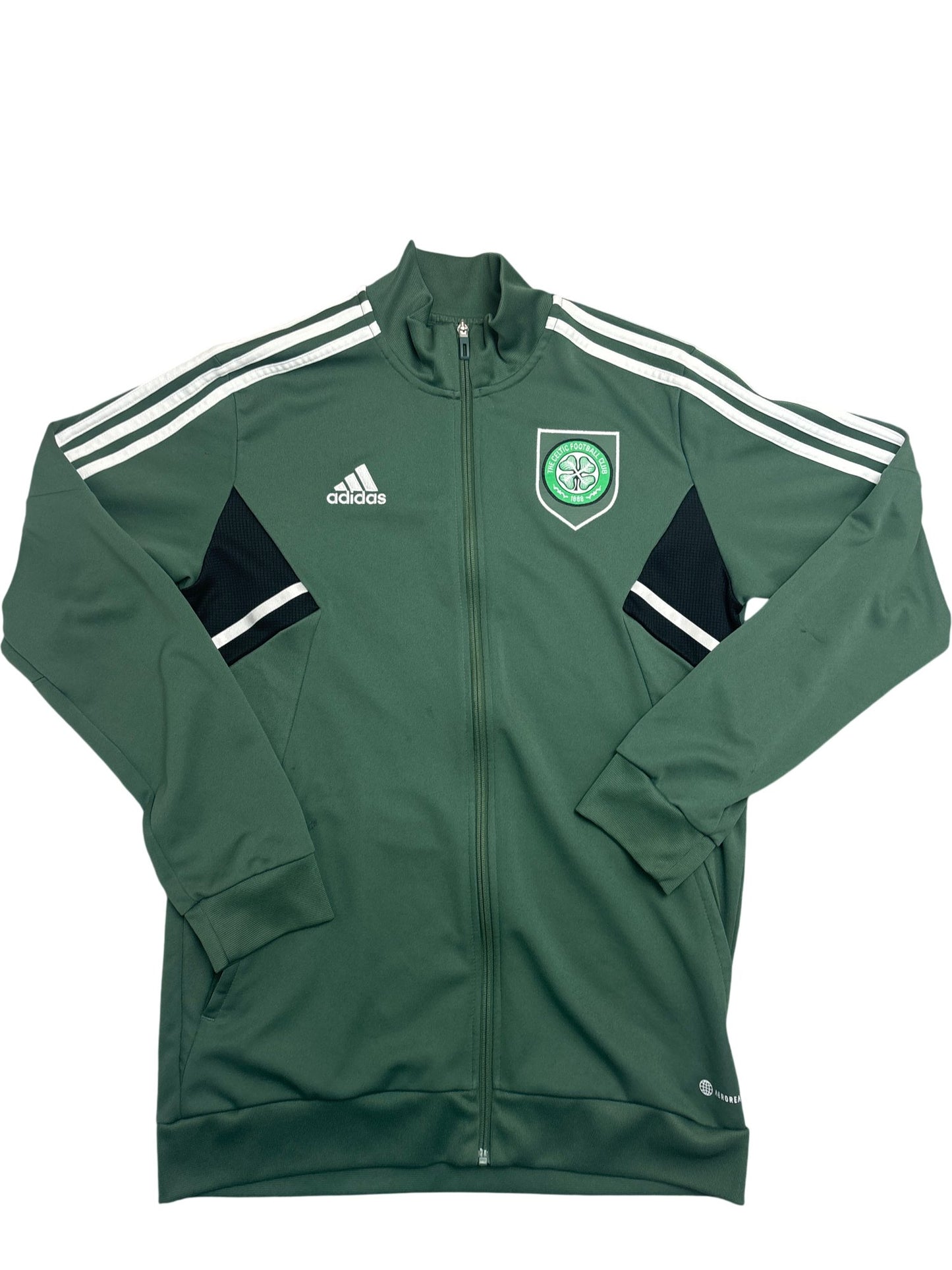 Vintage Green Adidas Track Jacket Celtic Football Y2K (L)