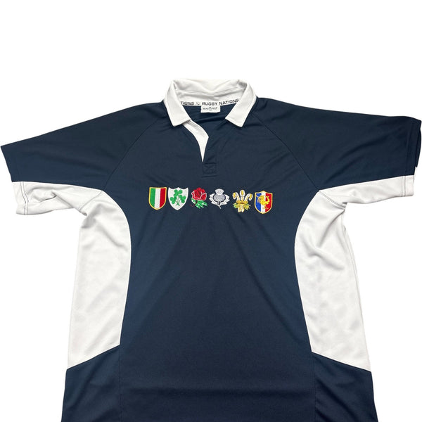Vintage Navy Six Nations Rugby Jersey (XXL)