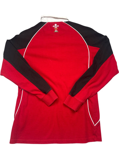Vintage Red WRU Rugby Shirt (XS)