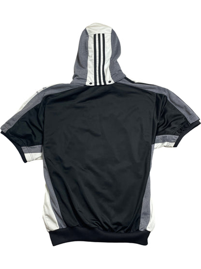 Vintage Black Adidas Hoodie Y2K (L)