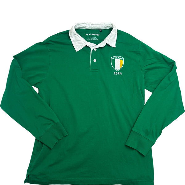 Vintage Green Hy-Pro Rugby Shirt Ireland 2024 (L)