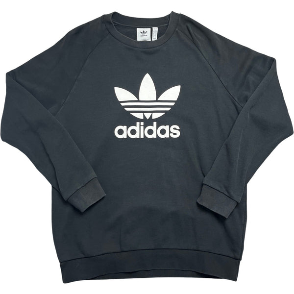 Vintage Black Adidas Sweatshirt (L)