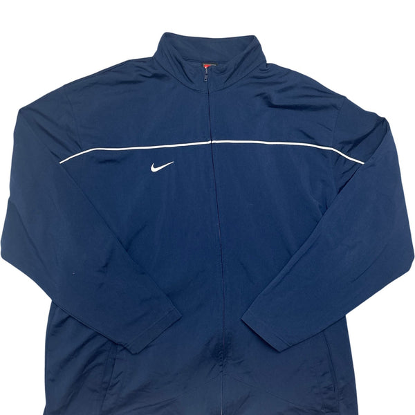Vintage Navy Nike Track Jacket (XL)