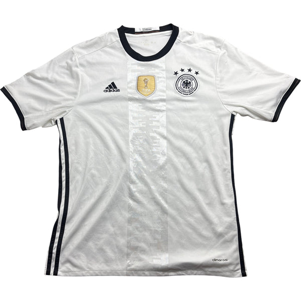 Vintage White Adidas Germany Football Jersey Schweinsteiger (S)