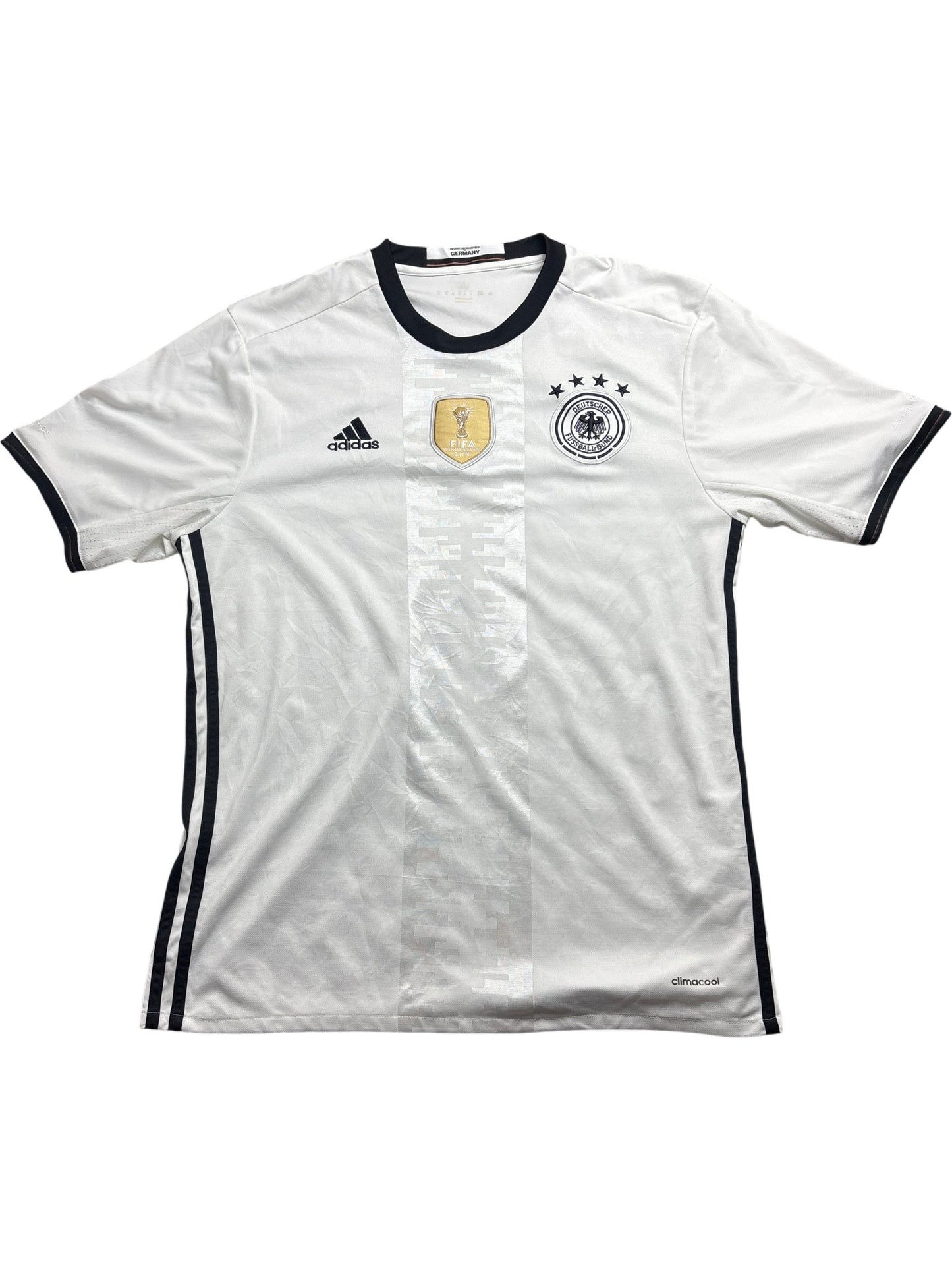 Vintage White Adidas Germany Football Jersey Schweinsteiger (S)