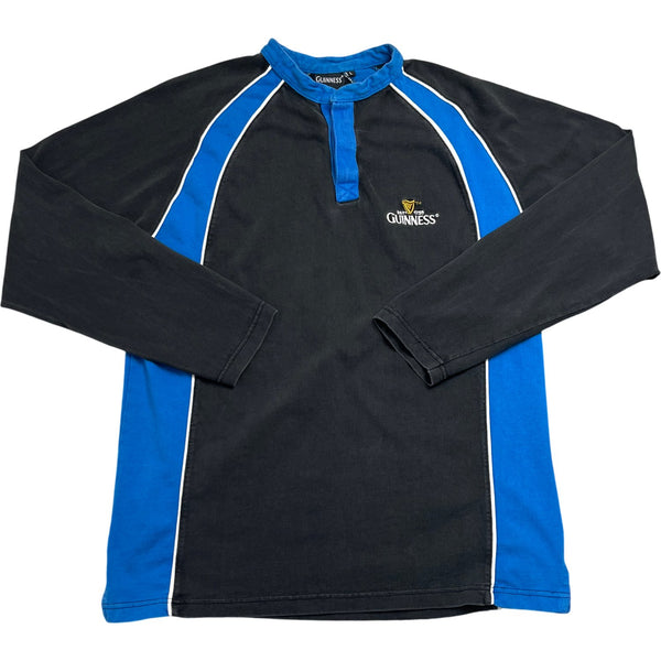 Vintage Black Blue Guinness Rugby Shirt (L)