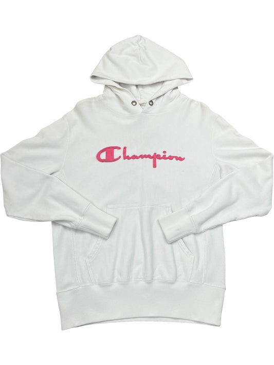 Vintage White Champion Hoodie (L)